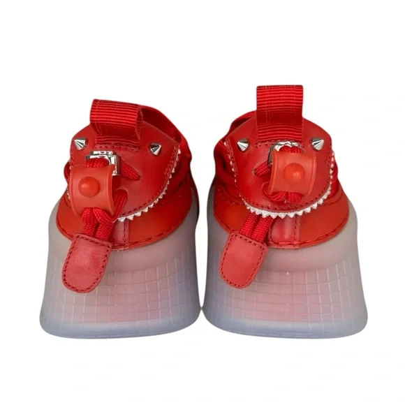 Christian Louboutin Red Arpoador Suede Sneakers Size 37 - Picture 5 of 11